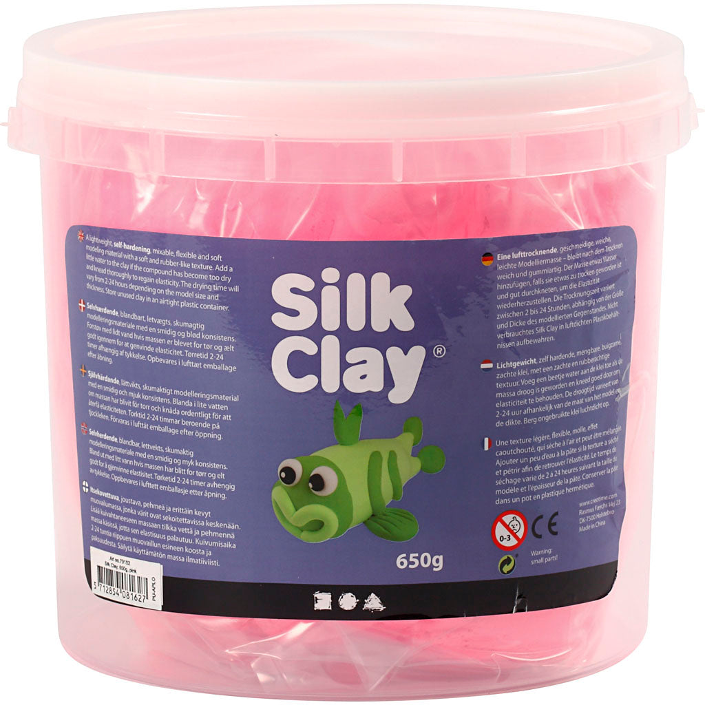 Silk Clay®, rosa, 650 gr 1 Eimer