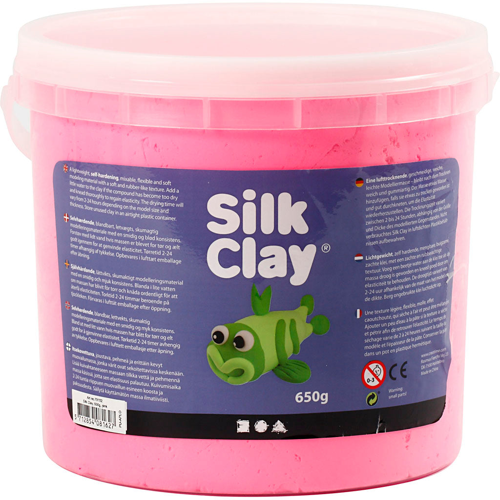 Silk Clay®, rosa, 650 gr 1 Eimer