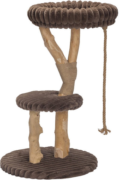 Entworfen von Lotte Reya – Kratzbaum – Holz – braun – 60 x 60 x 103 cm