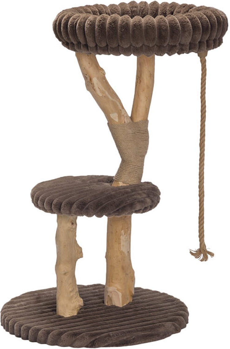Entworfen von Lotte Reya – Kratzbaum – Holz – braun – 60 x 60 x 103 cm