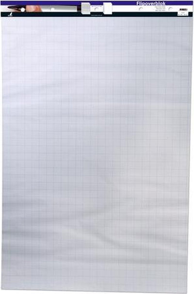 Kangaro Flipchart-Block – blanko Raute – 65 x 100 cm – mit Mikroperforation – 50 Blatt – doppelseitig – 65100