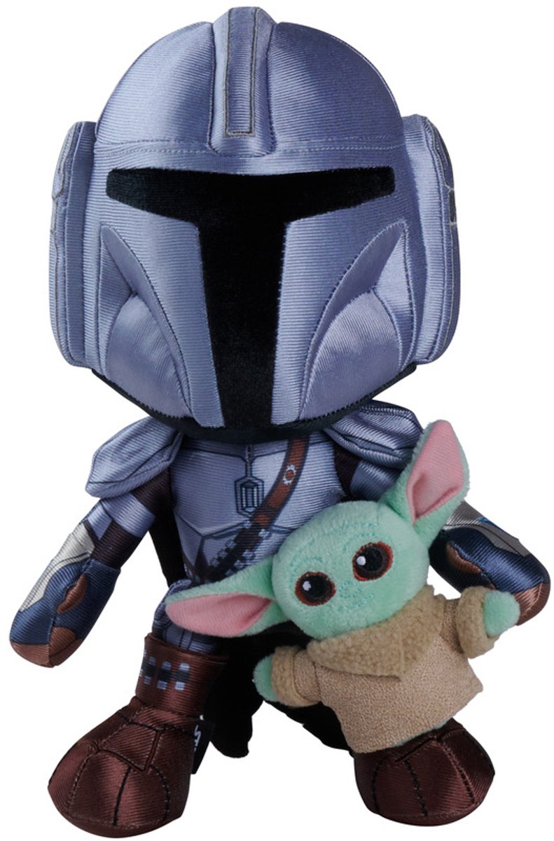 Simba Toys Plüsch – Disney Simba Toys Plüsch Disney – Kuscheltier – Star Wars Mandalorian mit Mini-Grogu