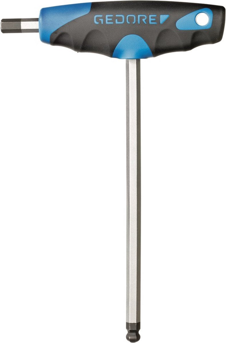 Gedore dt 2142 Winkel-Inbusschlüssel mit 2-Kant-T-Griff – 6 mm