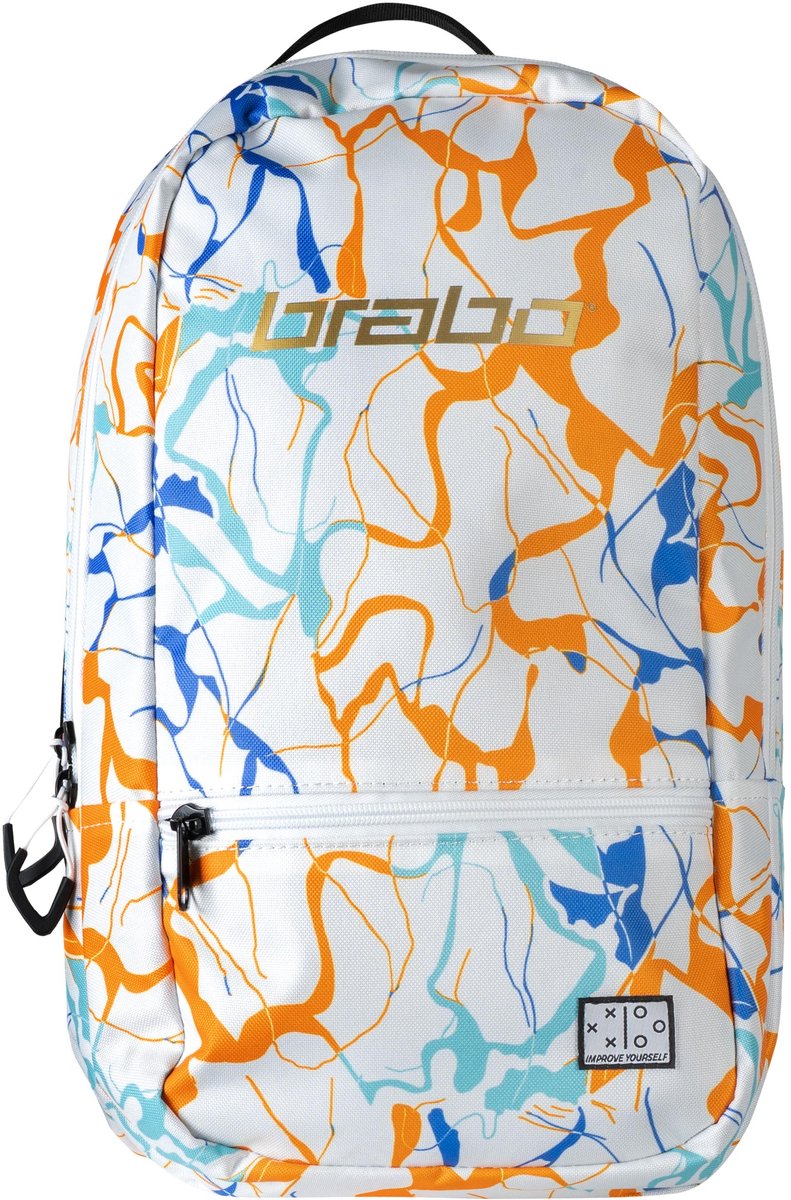 Brabo - Rucksack Fun Marble White - Hockeyrucksack - Weiß