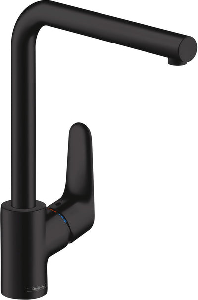 Hansgrohe Focus M41 – Küchenmischbatterie – Einhebelbedienung – 280 mm – mattschwarz