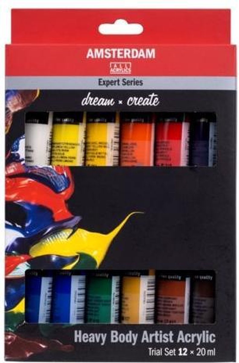 Testset für Acrylfarben der Amsterdam Expert-Serie | 12 x 20 ml