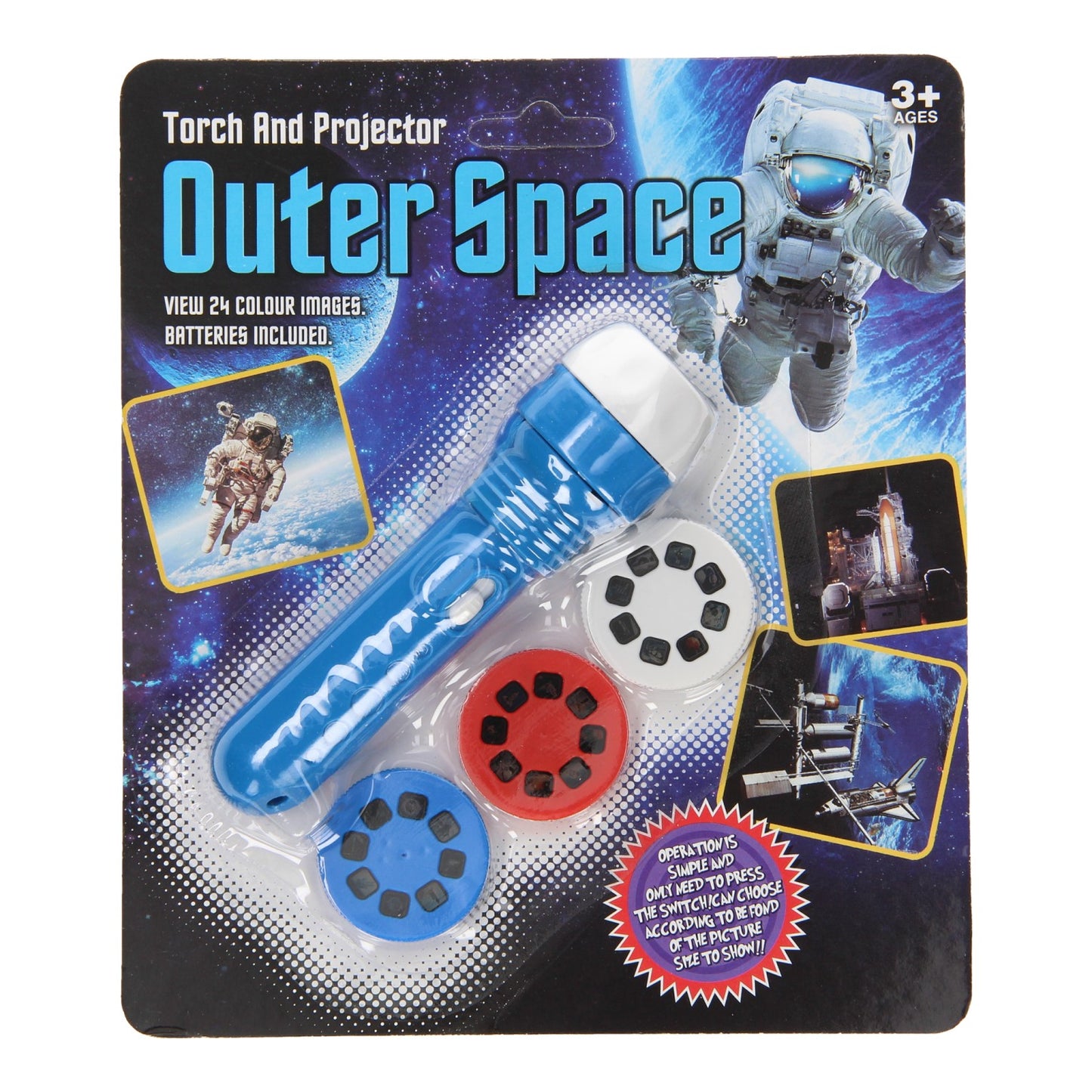 Projektionstaschenlampe - Weltraum