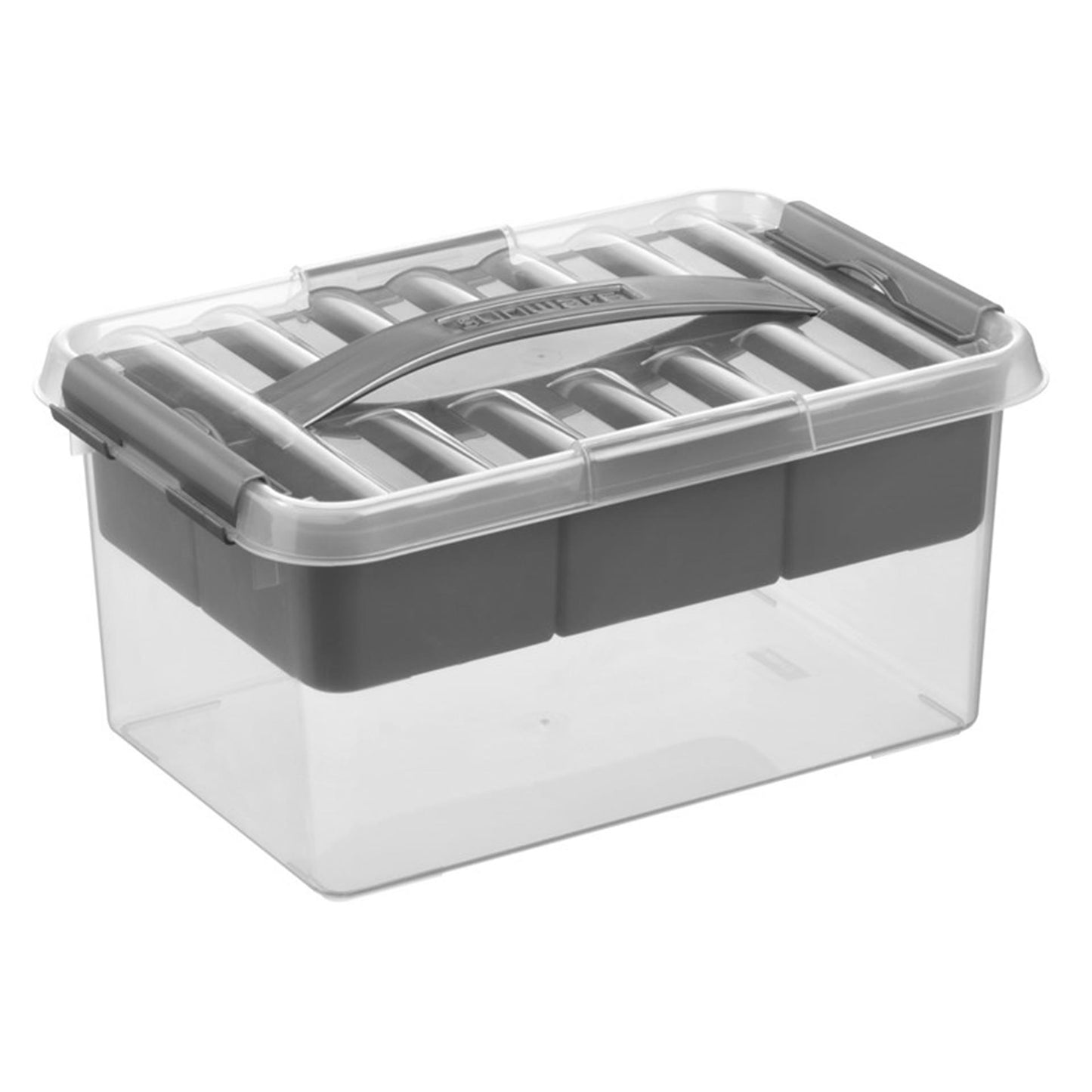 Sunware Sunware Q-Line Storage Box mit Bereitstellung 6L transparent grau