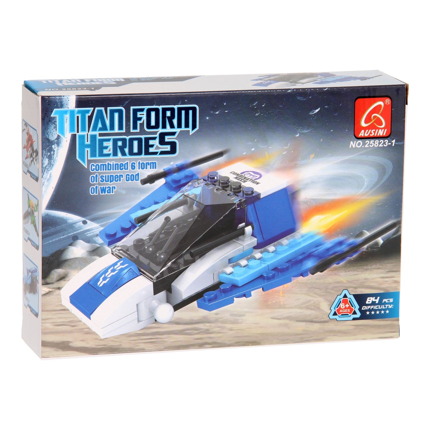 Baukasten Titan Heroes - Space Blue - 84-tlg.