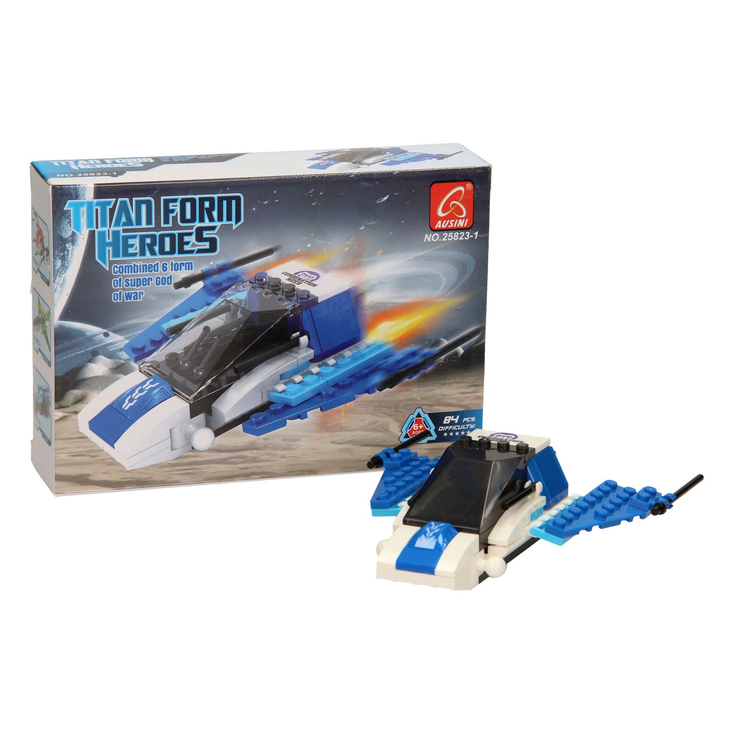 Baukasten Titan Heroes - Space Blue - 84-tlg.