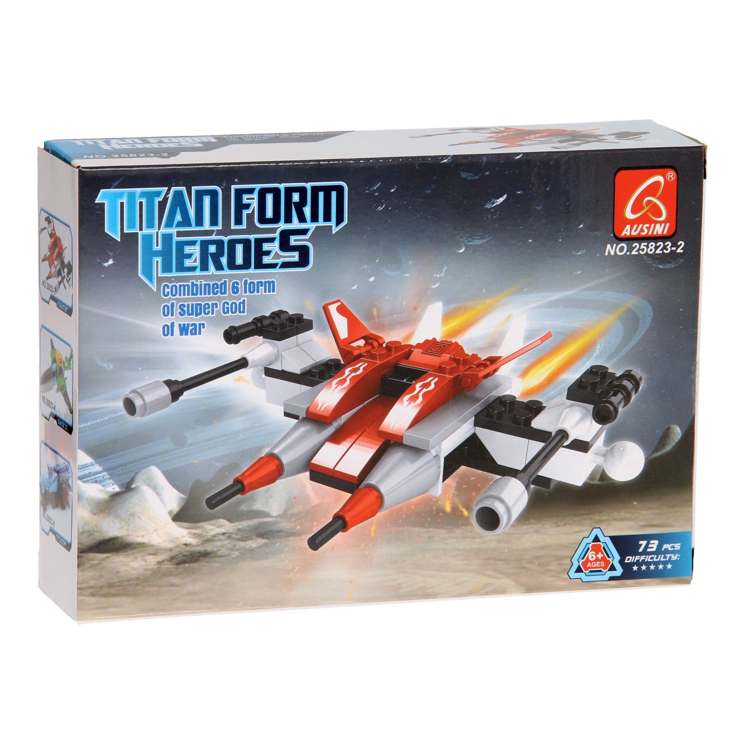 Baukasten Titan Heroes - Space Red - 73 Teile.