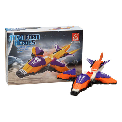 Lobbes Baukasten Titan Heroes – Space Orange – 49 Teile.