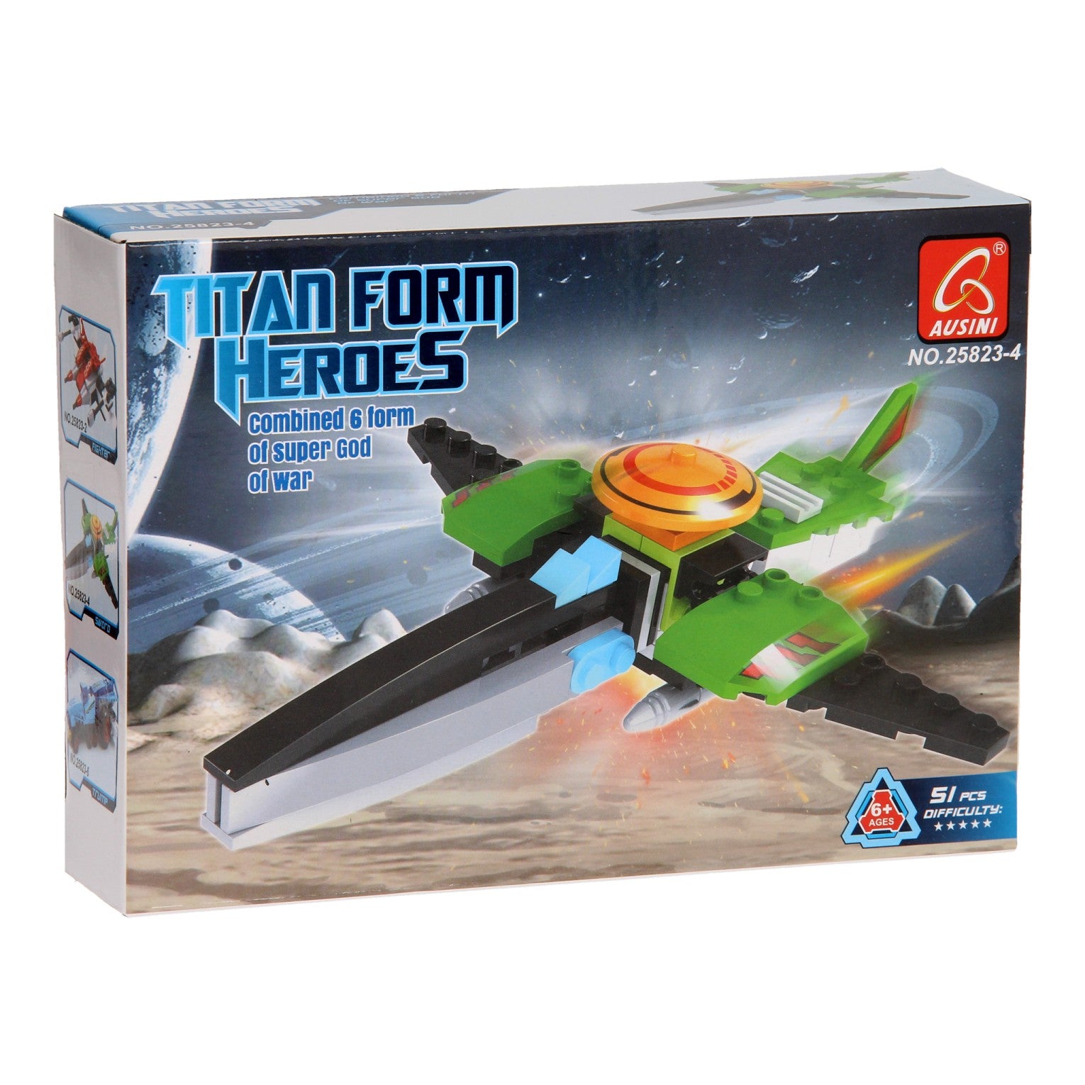 Baukasten Titan Heroes - Space Green, 51-tlg.