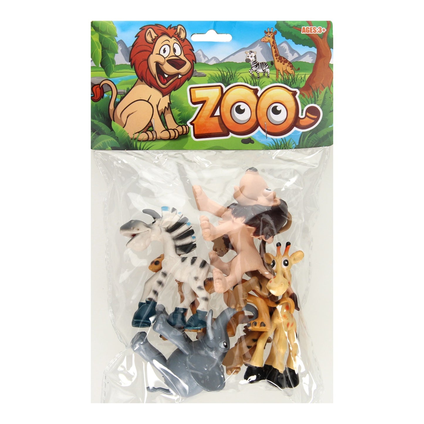 Wahnsinnige Wildtiere spielen Set, 6dlg.