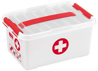 Sonnenwaren Sonnenwaren Q-Line Erste-Hilfe-Box 6L 30x20x14 cm Weiß Rot