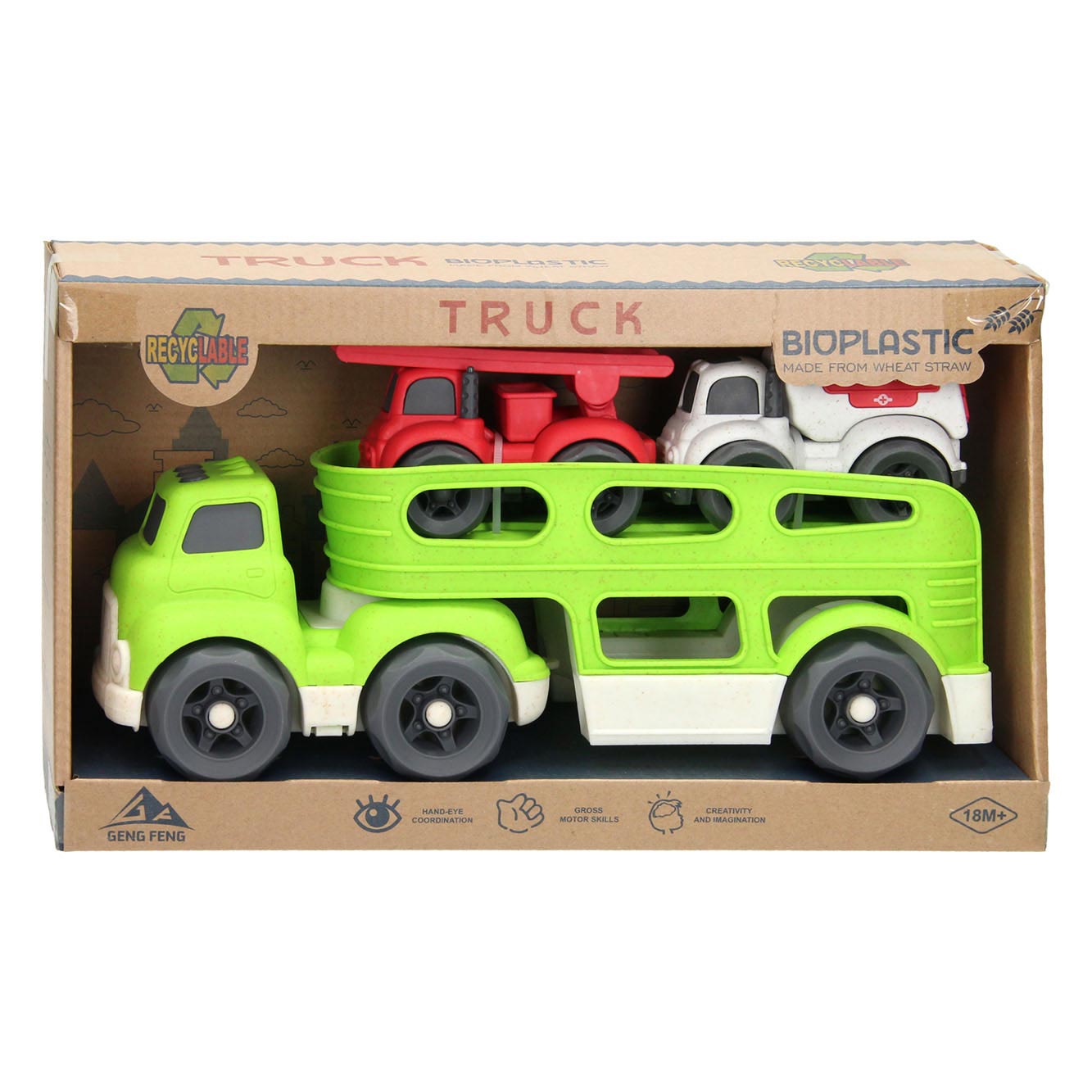 Autotransporter recyceln - grün