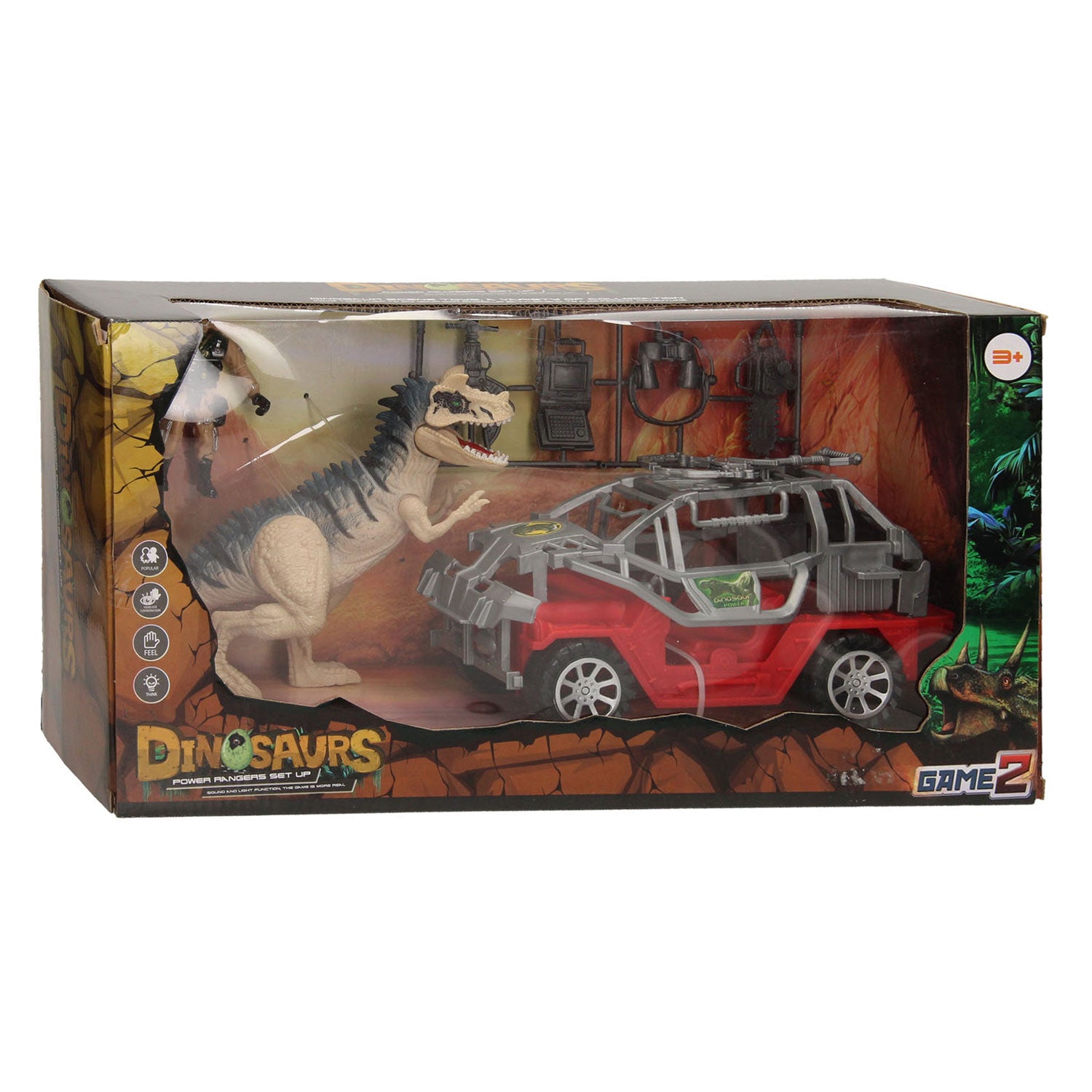 Dinosaurierspiel rot