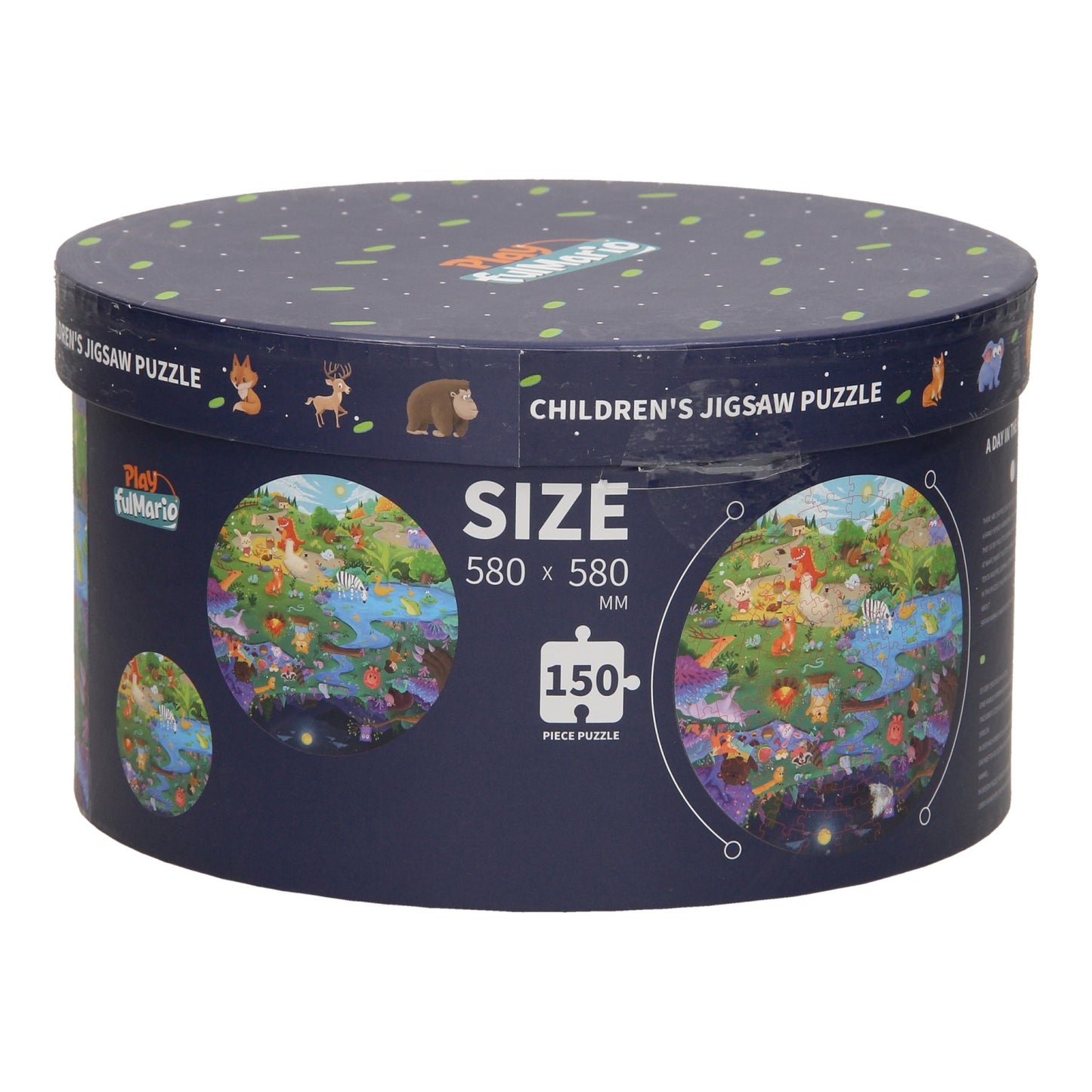 Runde Puzzle in Ablage Box Day Night, 150.