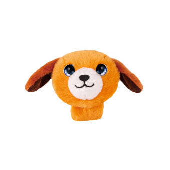 Plüsch-Faltarmband Hund braun