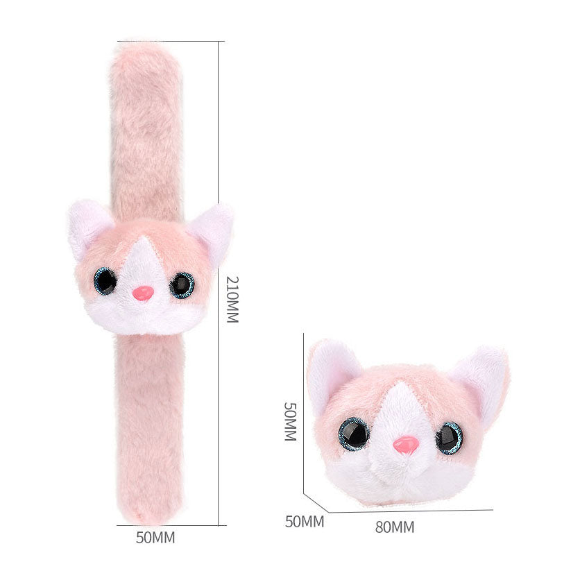 Plüsch-Faltarmband Kitty Pink