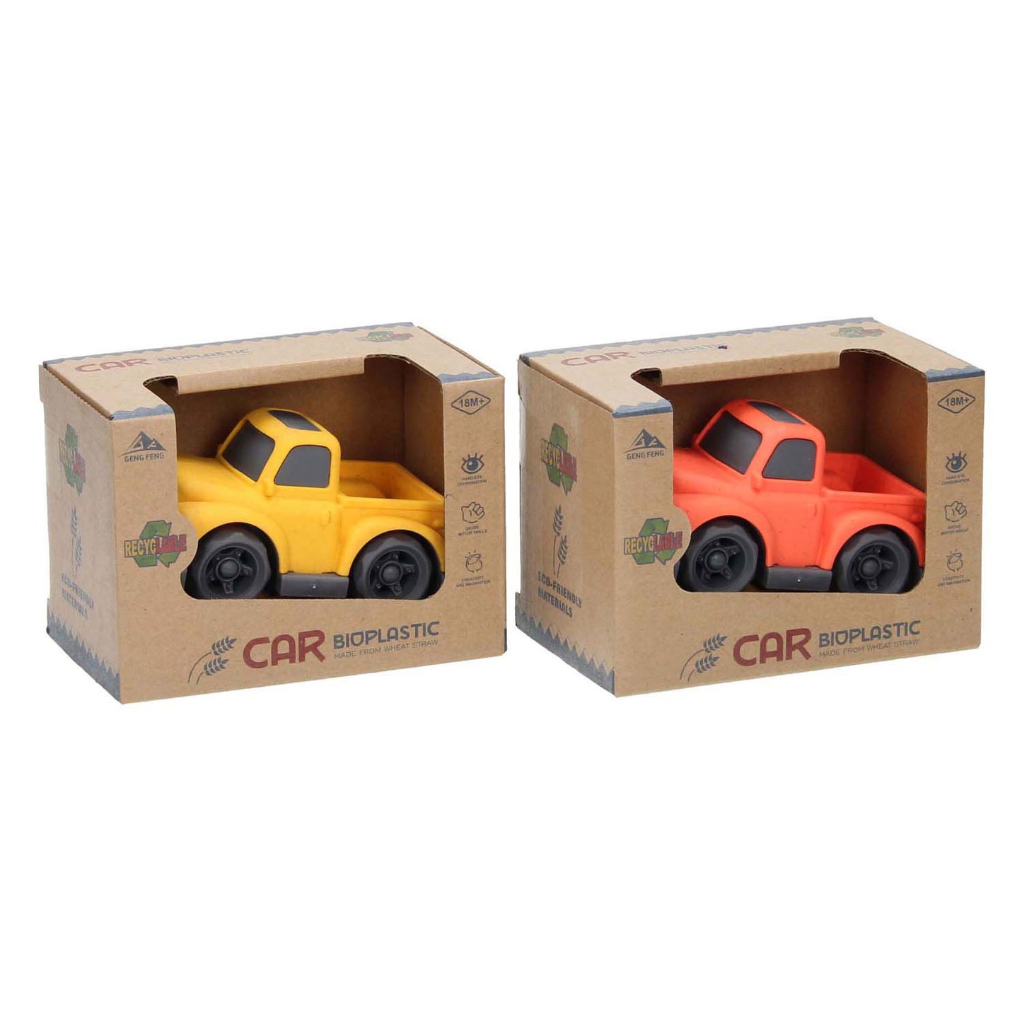 Auto aus Biokunststoff mit Ladebox