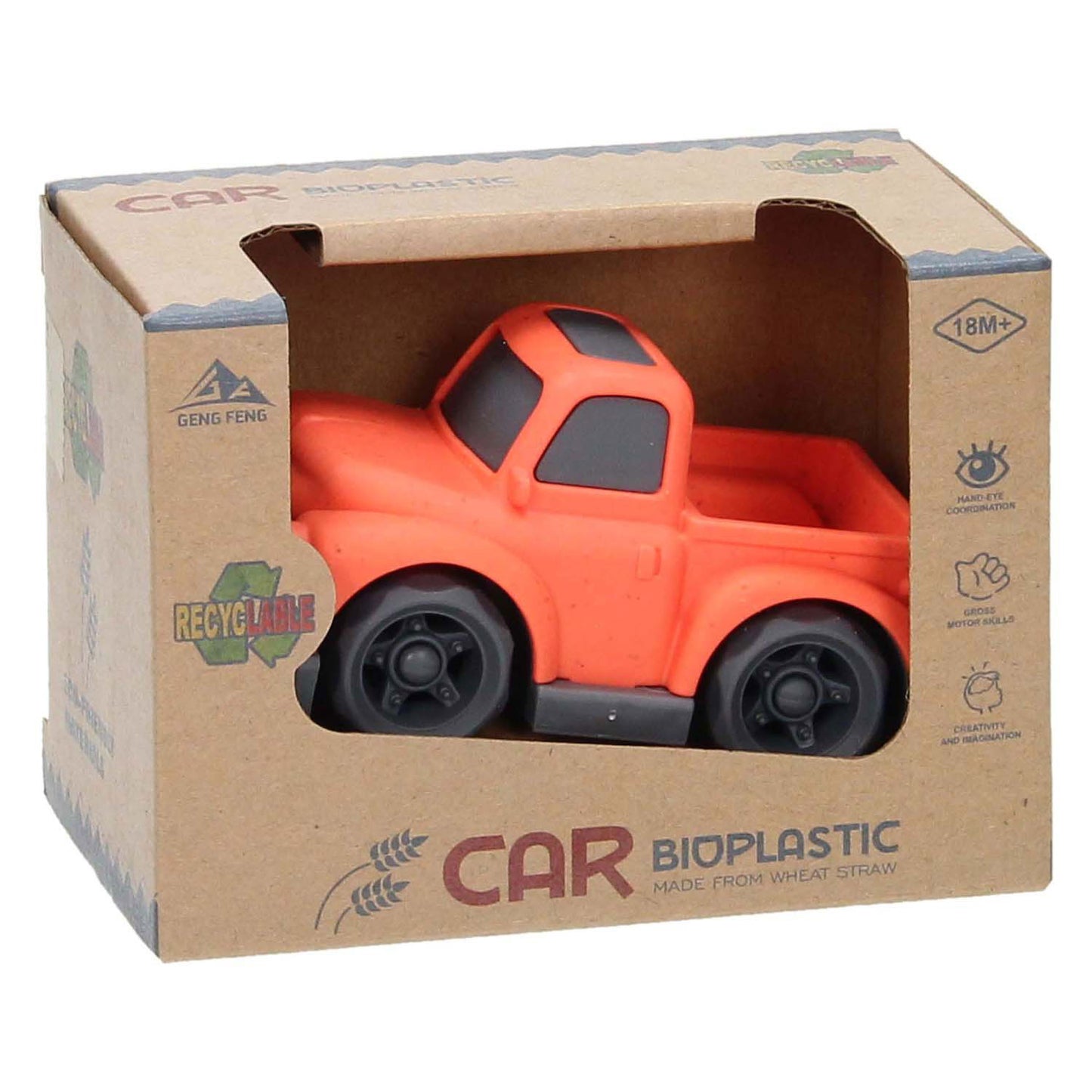 Auto aus Biokunststoff mit Ladebox