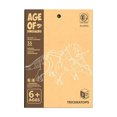 Holzbausatz 3D-Triceratops