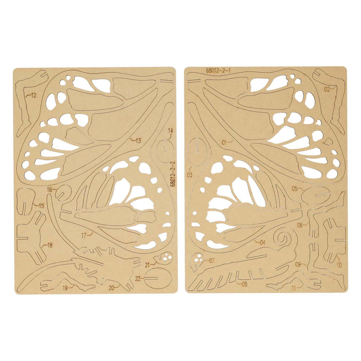 Holzbausatz 3D-Schmetterling