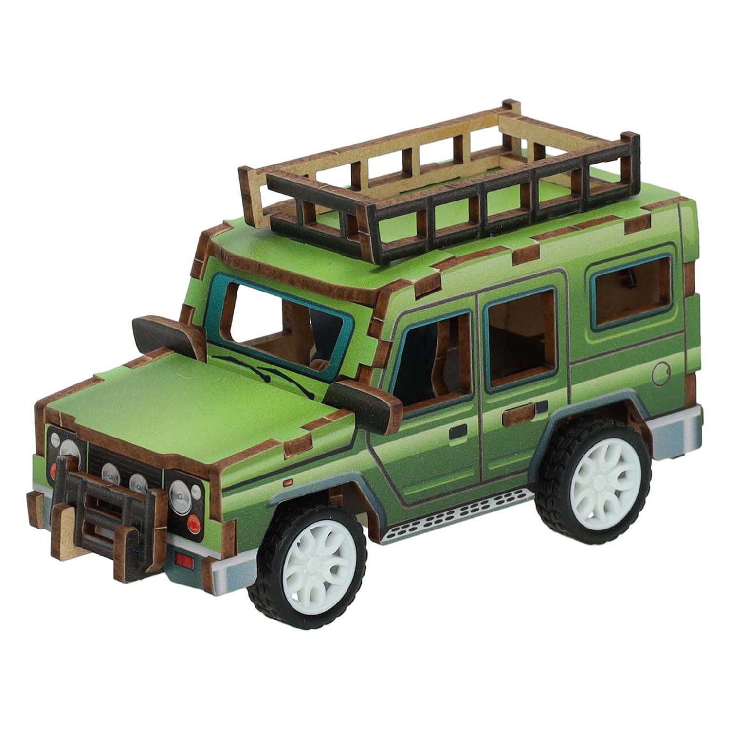 Holzbausatz 3D-Safarifahrzeug