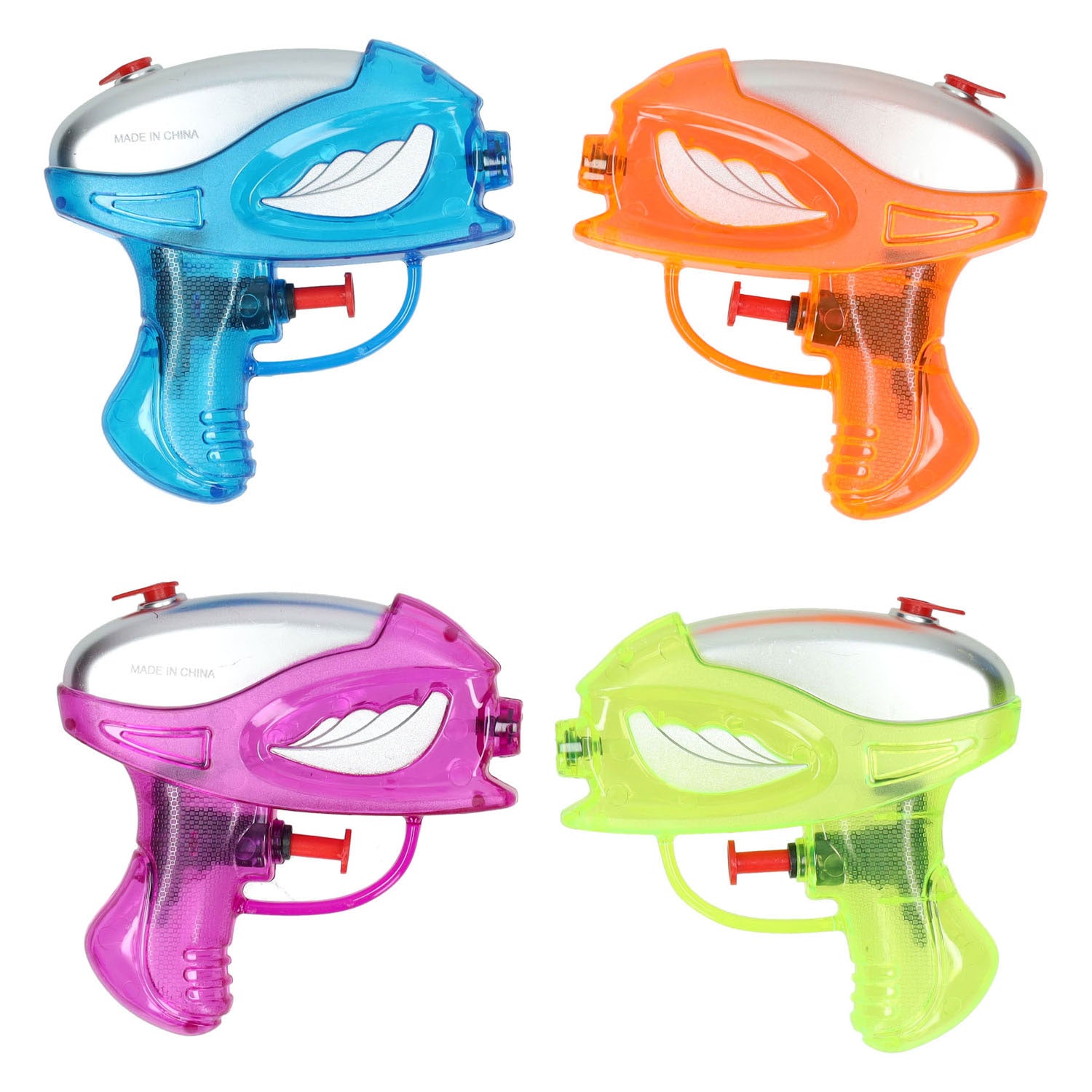 Wasserpistole transparent, 4st.