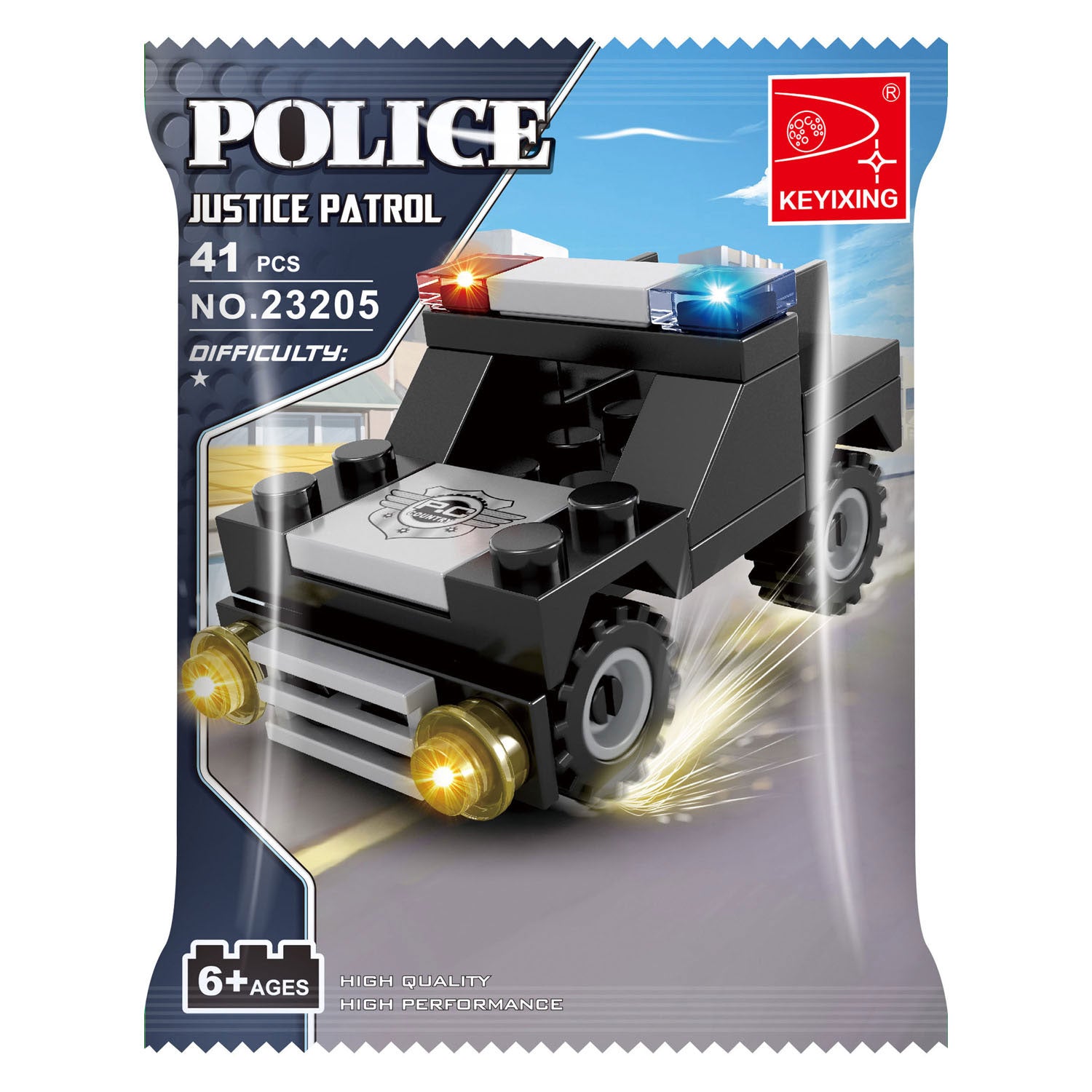 Polizei-SWAT-Baukasten – 41 Teile.