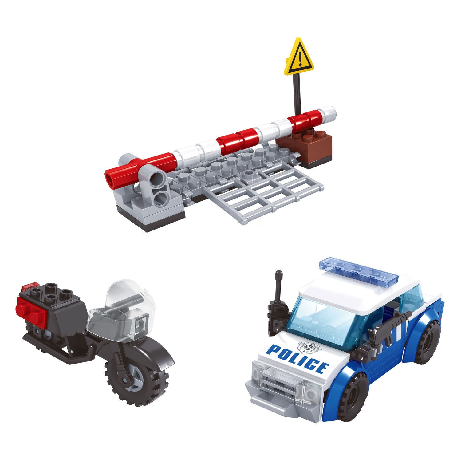 Bausatz Polizei-Straßensperre – 127 Teile.