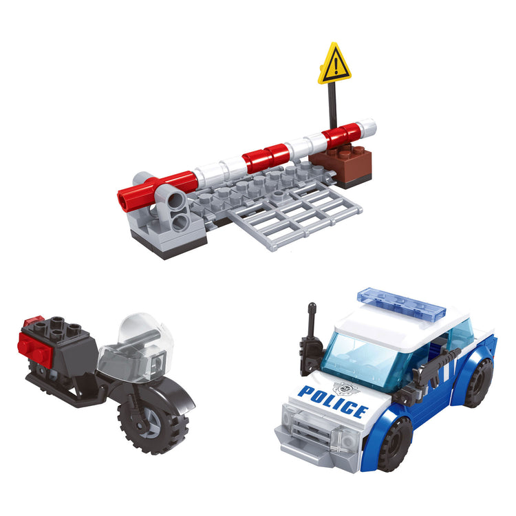 Bausatz Polizei-Straßensperre – 127 Teile.