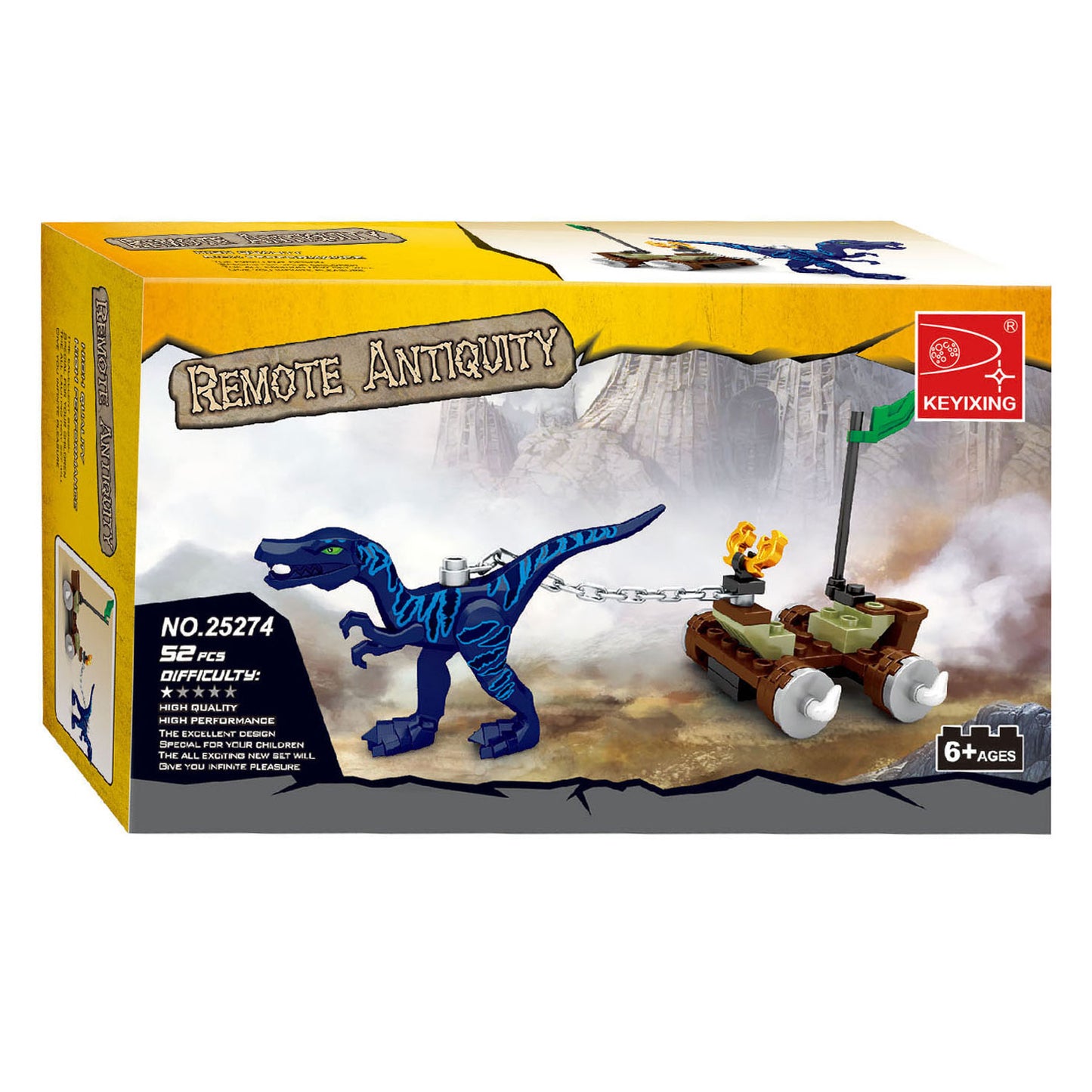 Bauset Dino-Rätsel - 52 Teile.