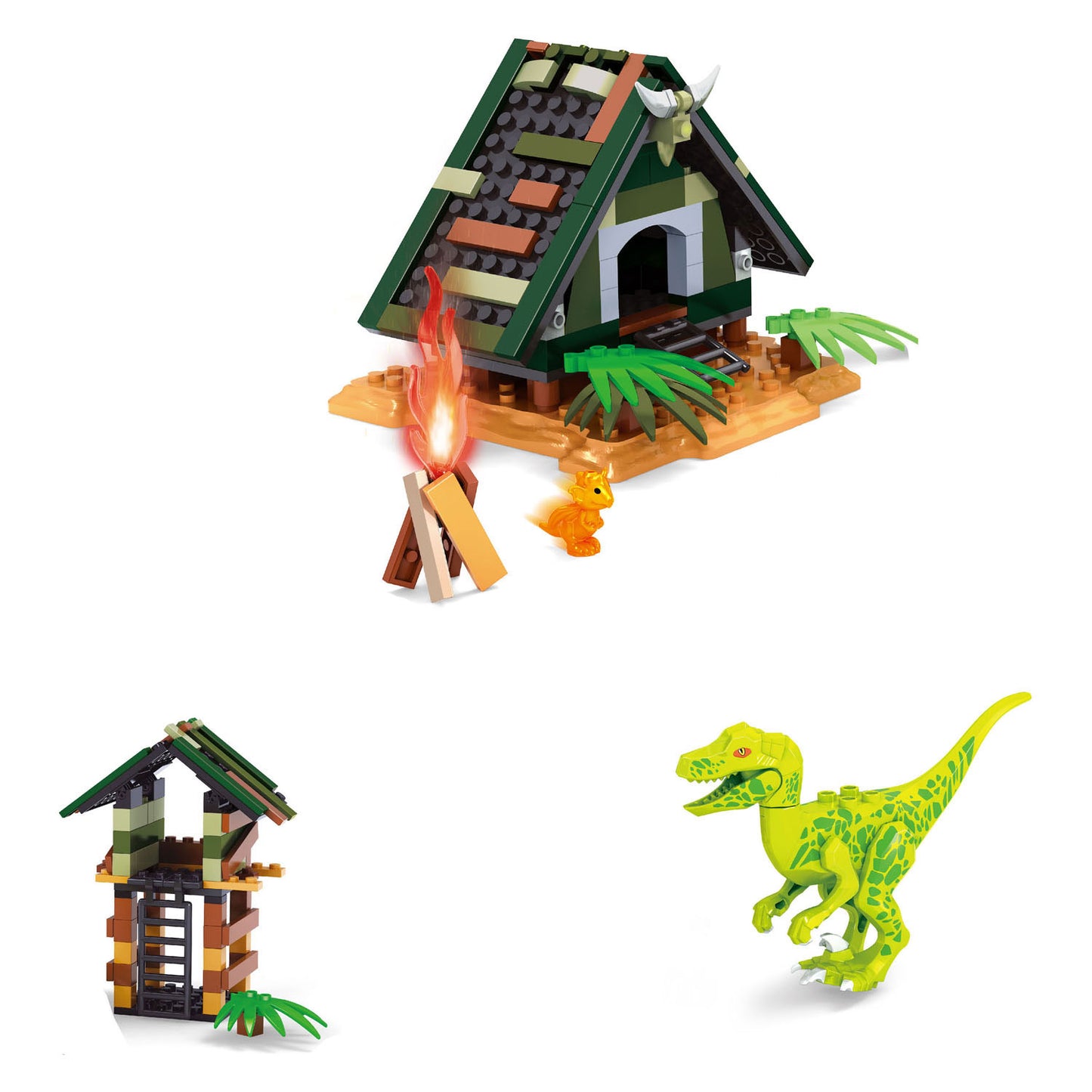 Bausatz Dino-Gehege - 252 Teile.