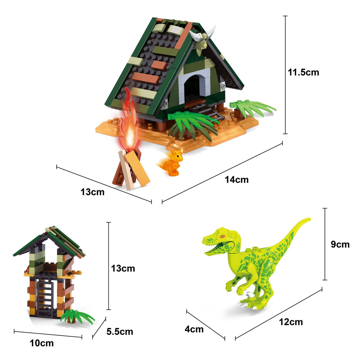 Bausatz Dino-Gehege - 252 Teile.
