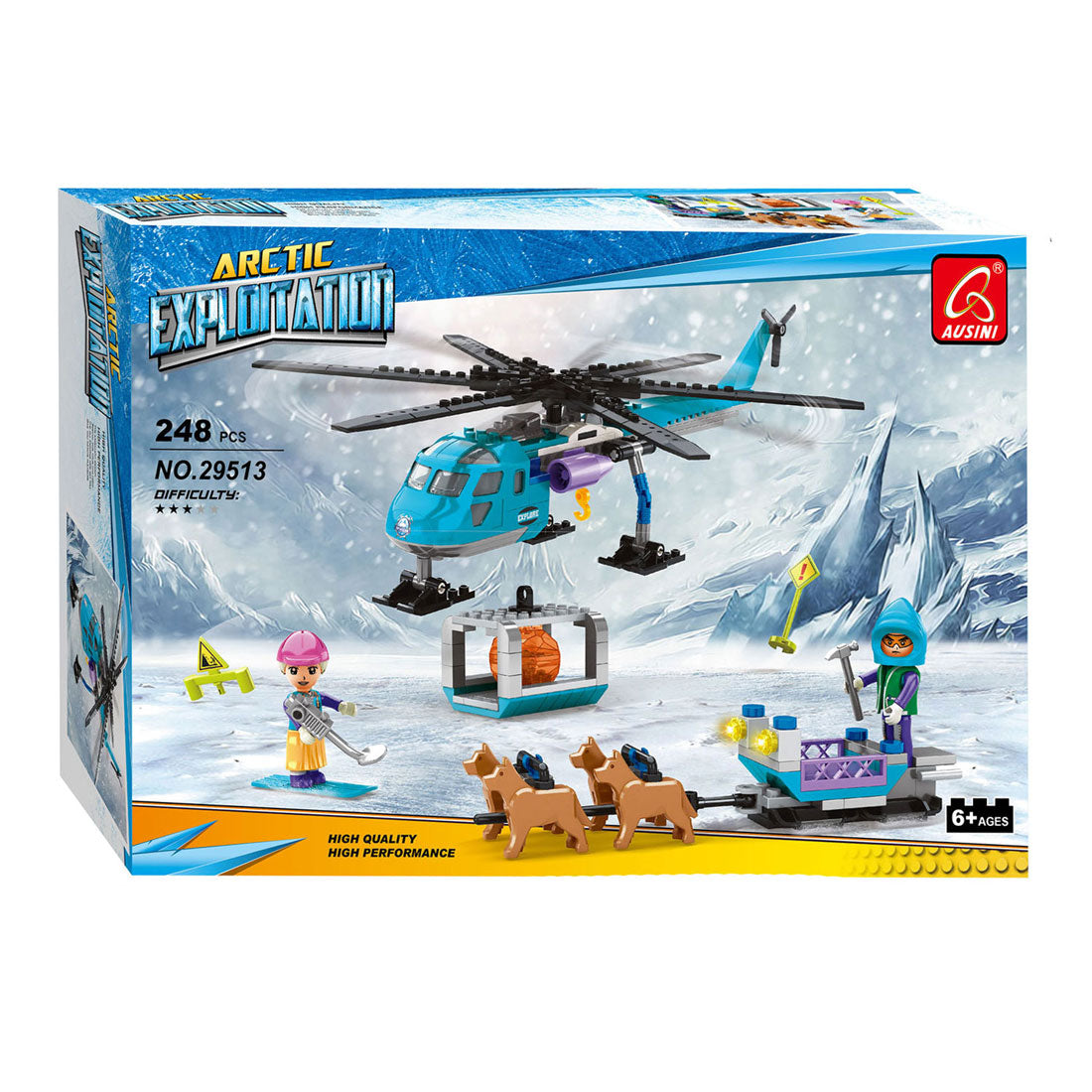 Bausatz Polar Mission Heli-Hundeschlitten – 248-tlg.
