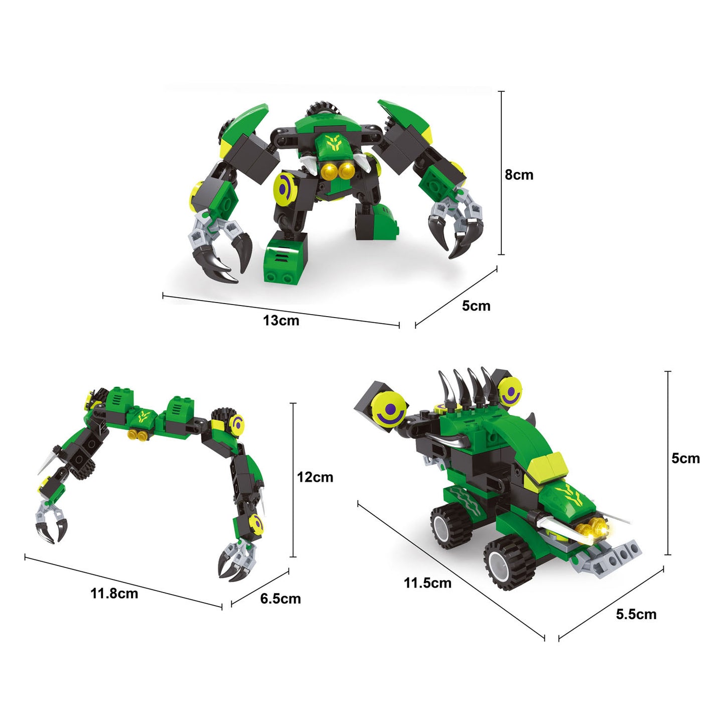 Baukasten Titan Transform Green - 76 Teile.