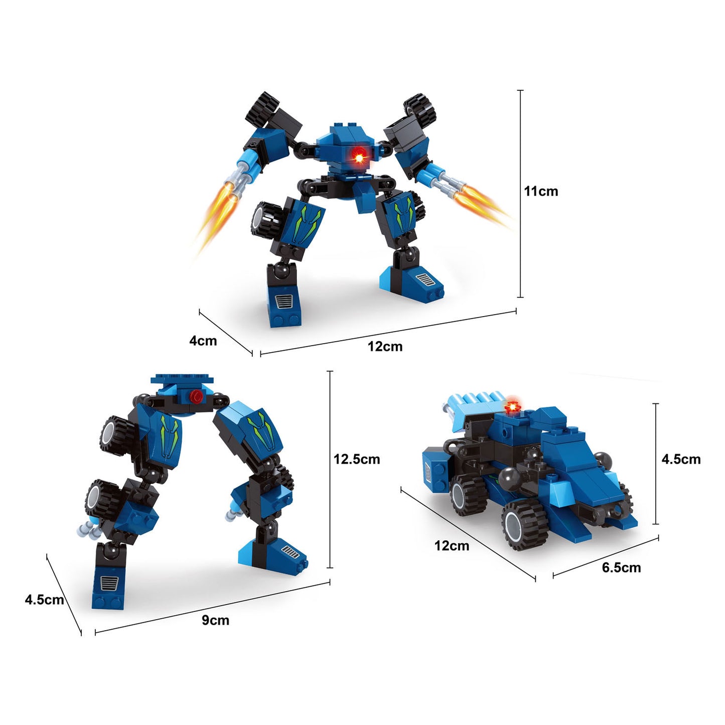 Baukasten Titan Transform Blue - 71 Teile.