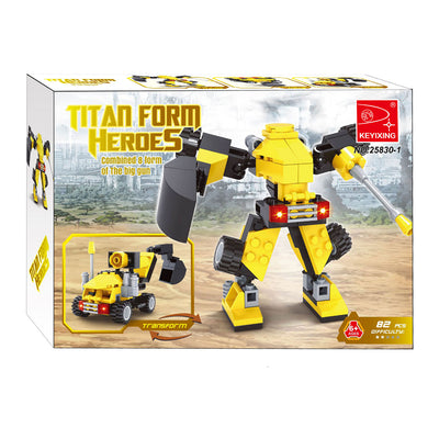 Bauset Roboterbagger verwandeln - 82-tlg.