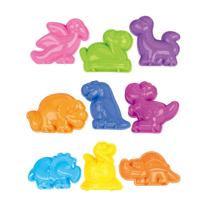 Spielen Sie Sand mit 3 Dinosaurierformen