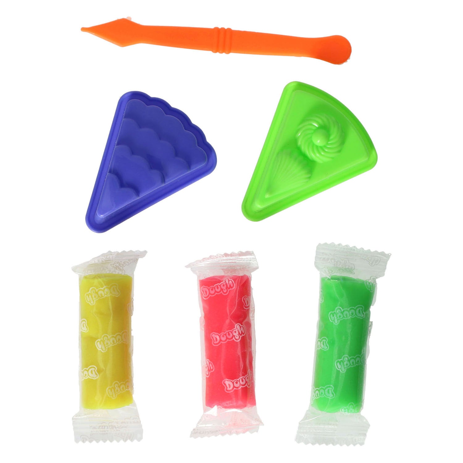 Tonset mit 2 Dessertformen und Werkzeugen – 3 Tonfarben