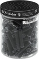 Schneider Schreibgeräte Schneider Tintenpatronen - 100 Stück - Schwarz - S-6801
