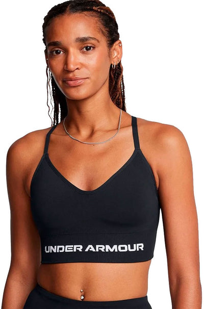Under Armour Vanish Seamless Low Bra Damen-Sport-BH – Schwarz