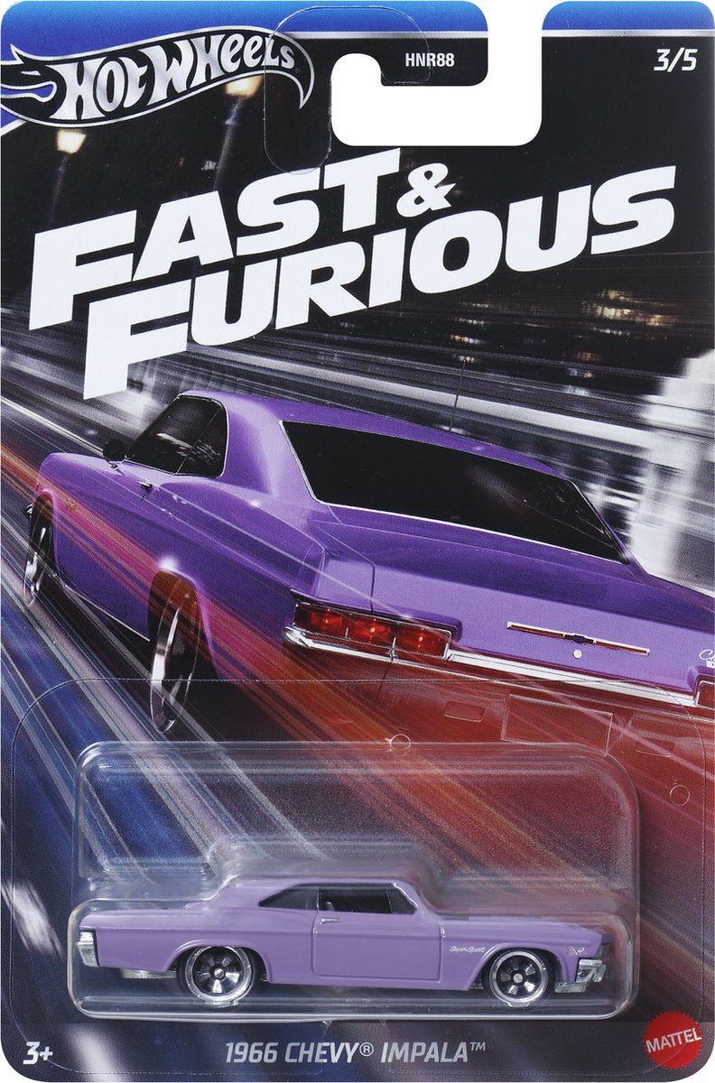 Hot Wheels Fast Furious HRW53, Auto, 3 Jahre, Metall, Lila