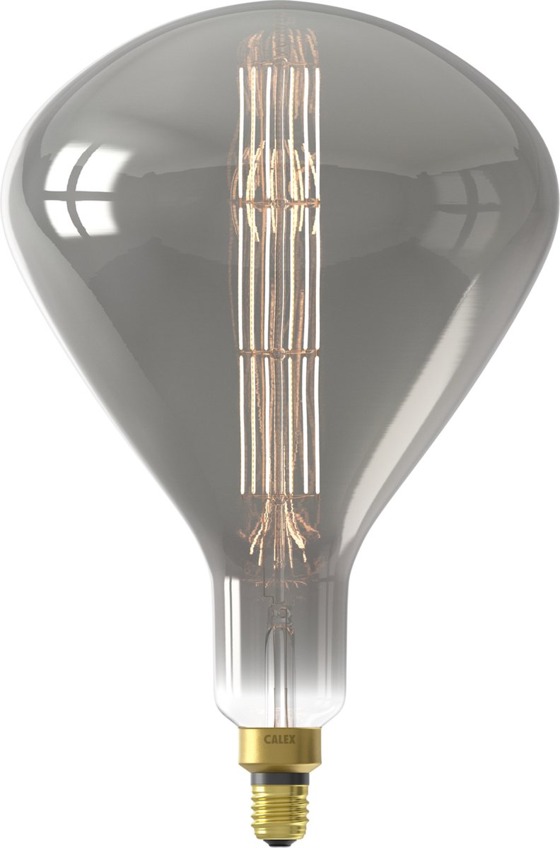 Calex Sydney XXL Titanium – E27 LED-Lampe – Filament-Lichtquelle dimmbar – 7,5 W – warmweißes Licht