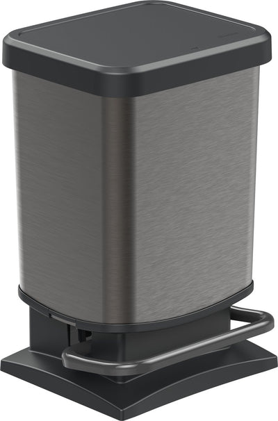 Rotho Paso Treteimer – Abfalleimer 20 l – BPA-frei – Graphit