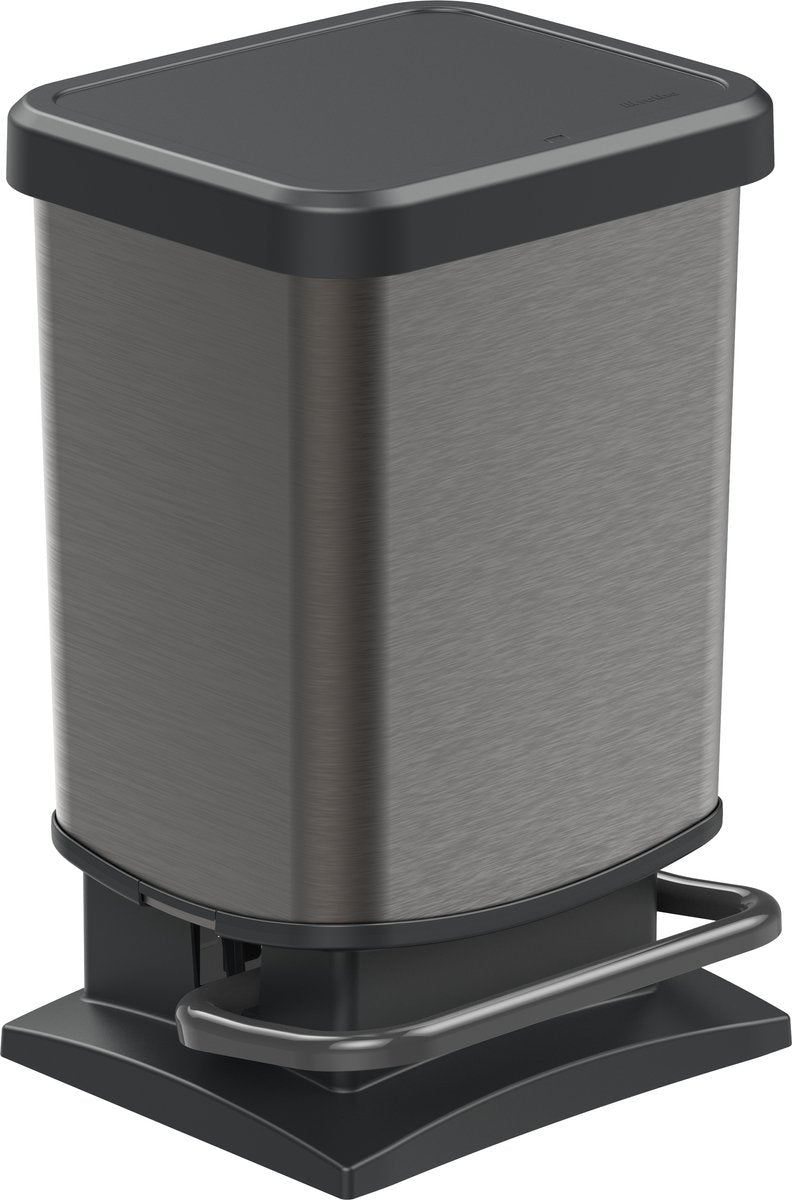 Rotho Paso Treteimer – Abfalleimer 20 l – BPA-frei – Graphit