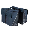 Basil Forte doppelte Fahrradtasche, wasserabweisend, navy blau schwarz, 35L