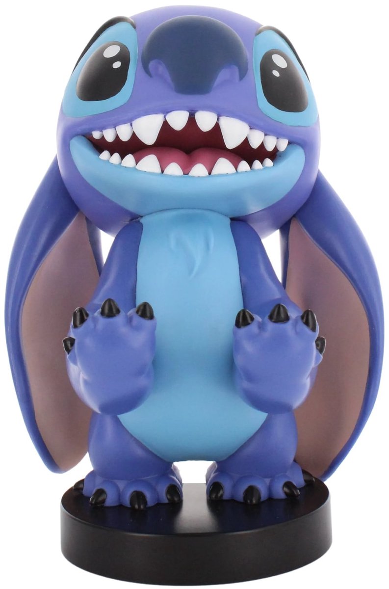 Cableguys Stitch - Smiley - Figurenständer für Telefon | Controller | Ladekoffer (Kabelbinder original)